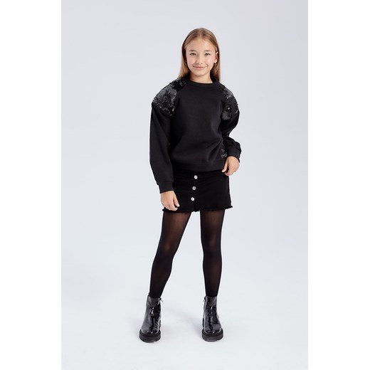 Czarna jeansowa spódnica dla dziewczynki - Limited Edition ze sklepu 5.10.15 w kategorii Spódnice dziewczęce - zdjęcie 169717733