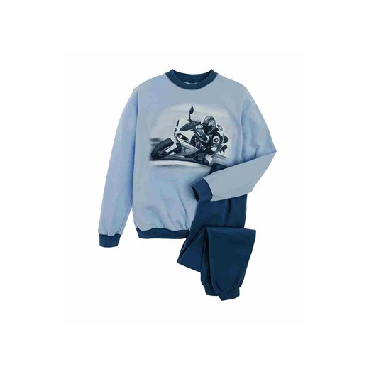 Chłopięca piżama niebieska z motocyklem Tup Tup 128 okazyjna cena 5.10.15