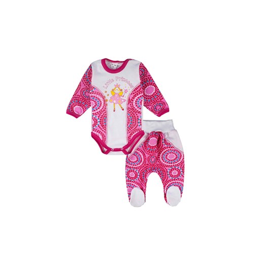 Komplet dziewczęcy body długi rękaw i półśpiochy z księżniczką ze sklepu 5.10.15 w kategorii Komplety niemowlęce - zdjęcie 169717774