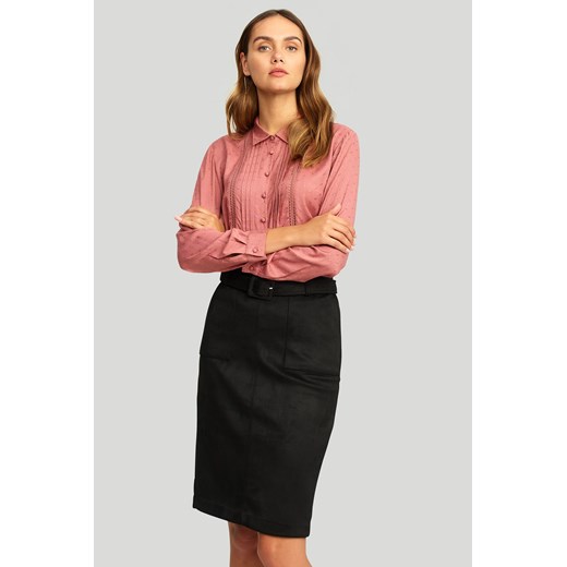 Elegancka koszula damska z długim rękawem - różowa Greenpoint 42 5.10.15 promocja