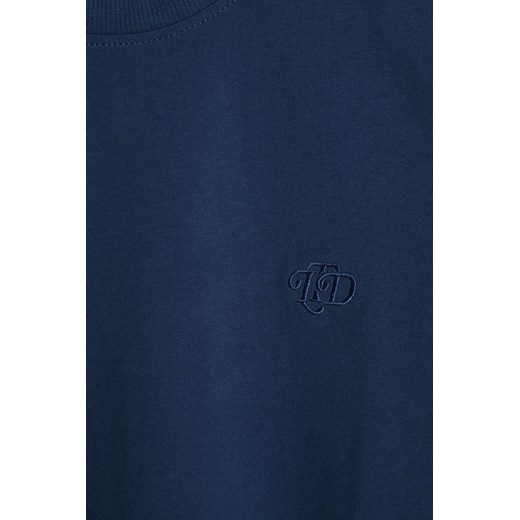 Dzianinowy granatowy t-shirt dla dziecka - unisex - Limited Edition 110 5.10.15