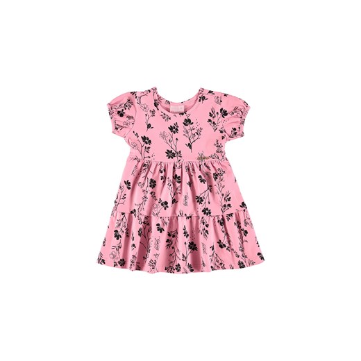 Różowa sukienka niemowlęca w kwiaty Quimby 80 5.10.15