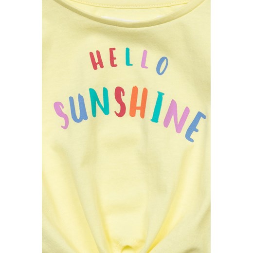 Zółta bluzka niemowlęca z bawełny- Hello Sunshine Minoti 86/92 5.10.15
