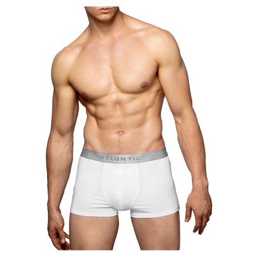 Przylegające do ciała bokserki męskie Atlantic- białe ze sklepu 5.10.15 w kategorii Majtki męskie - zdjęcie 169718551