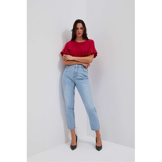 Spodnie damskie jeansowe typu mom fit ze sklepu 5.10.15 w kategorii Jeansy damskie - zdjęcie 169718560
