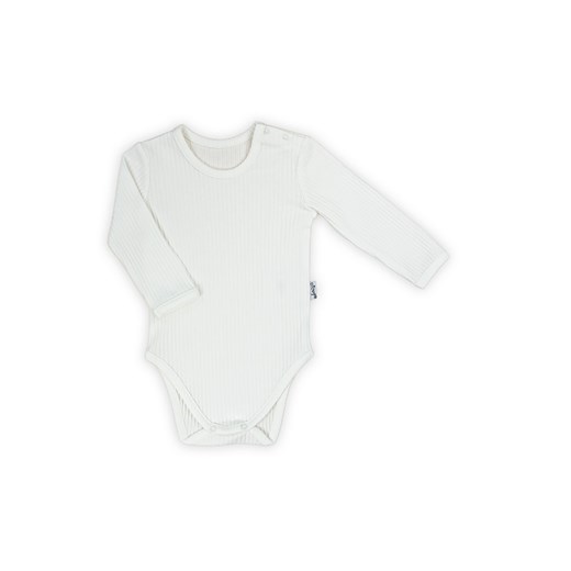 Body prążkowane kopertowe z długim rękawem Lea ze sklepu 5.10.15 w kategorii Body niemowlęce - zdjęcie 169718593
