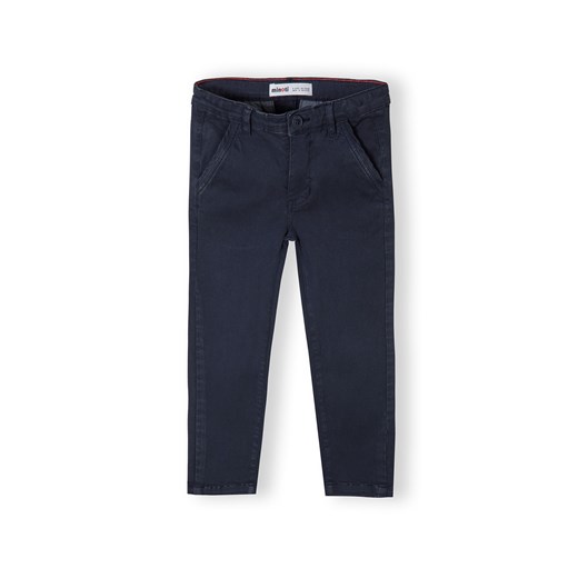 Granatowe spodnie typu chinosy chłopięce ze sklepu 5.10.15 w kategorii Spodnie chłopięce - zdjęcie 169718762