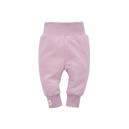 Różowe gładkie spodnie dziewczęce ze sklepu 5.10.15 w kategorii Spodnie i półśpiochy - zdjęcie 169718904