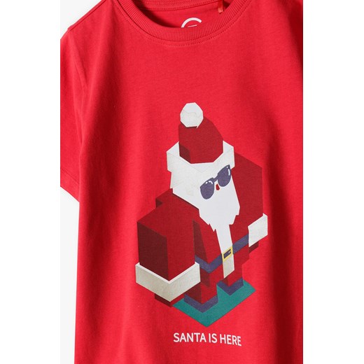 T-shirt świąteczny z Mikołajem - Santa is here Family Concept By 5.10.15. 134 5.10.15 okazyjna cena