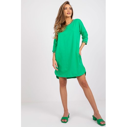 Zielona sukienka oversize Nova RUE PARIS ze sklepu 5.10.15 w kategorii Sukienki - zdjęcie 169719072