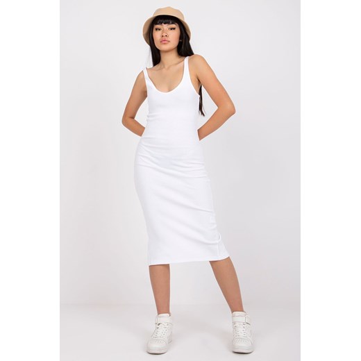 Biała dopasowana sukienka San Diego RUE PARIS ze sklepu 5.10.15 w kategorii Sukienki - zdjęcie 169719411