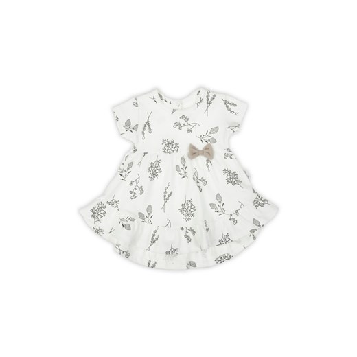 Bawełniana sukienka niemowlęca z kokardką ze sklepu 5.10.15 w kategorii Sukienki niemowlęce - zdjęcie 169719571
