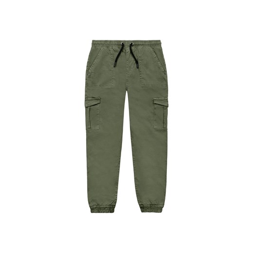 Zielone spodnie bojówki dla chłopca Minoti 86/92 5.10.15