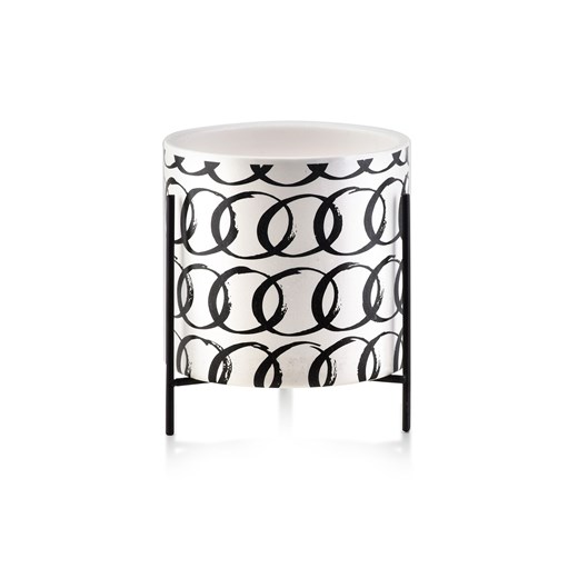 NEVA Doniczka ceramiczna na metalowym stojaku ze sklepu 5.10.15 w kategorii Doniczki i osłonki - zdjęcie 169719882