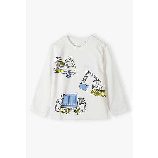 Dzianinowa bluza chłopięca z samochodami - 5.10.15. ze sklepu 5.10.15 w kategorii T-shirty chłopięce - zdjęcie 169719891
