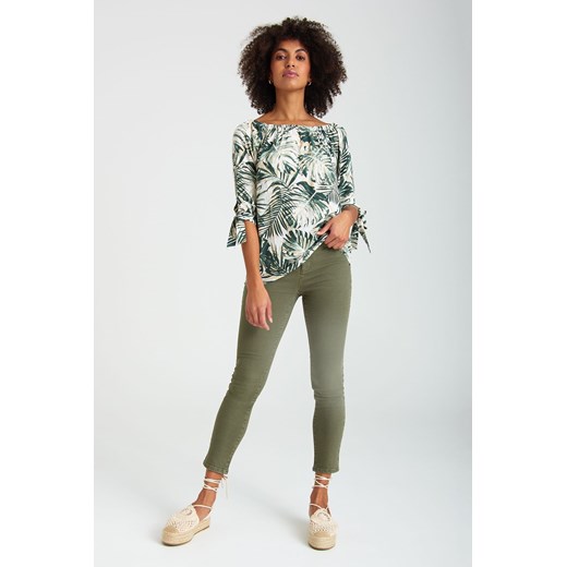 Spodnie klasyczne damskie zielone ze sklepu 5.10.15 w kategorii Spodnie damskie - zdjęcie 169719951
