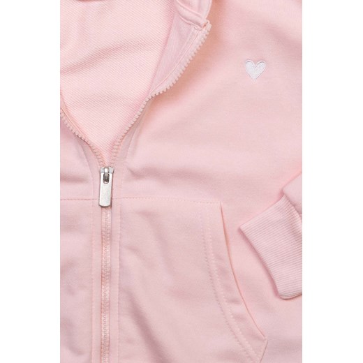 Różowa bluza dziewczęca rozpinana z kapturem Minoti 98/104 5.10.15