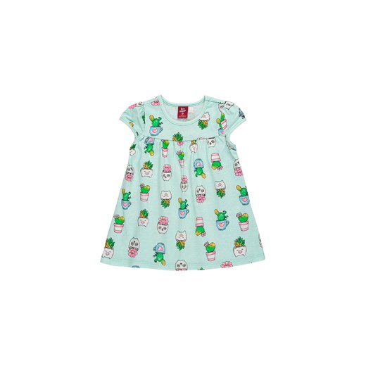 Bawełniana sukienka niemowlęca w kaktusy ze sklepu 5.10.15 w kategorii Sukienki niemowlęce - zdjęcie 169720230
