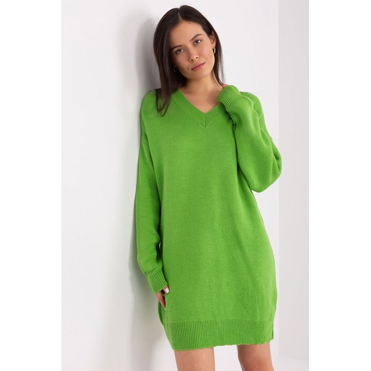 Sukienka dzianinowa jasny zielony ze sklepu 5.10.15 w kategorii Sukienki - zdjęcie 169720333