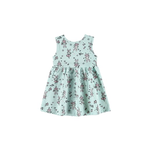 Błękitna sukienka niemowlęca w króliczki Quimby 92 5.10.15