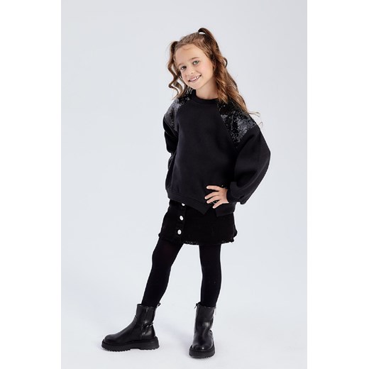 Czarna jeansowa spódnica dla małej dziewczynki - Limited Edition ze sklepu 5.10.15 w kategorii Spódnice dziewczęce - zdjęcie 169720473