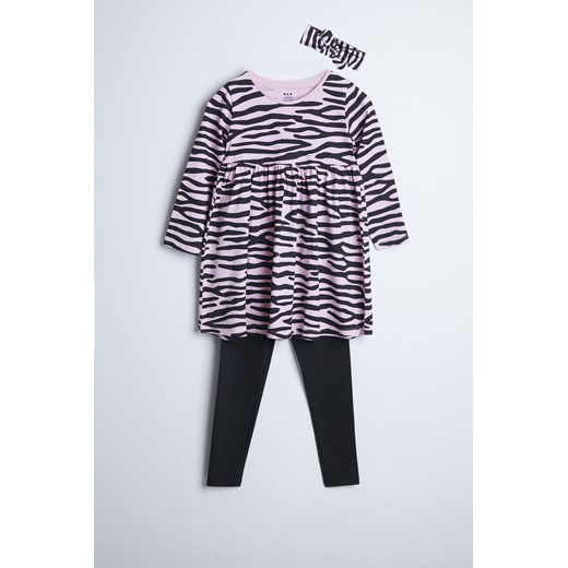Tunika, opaska, leginsy - 3częściowy komplet ubrań dla dziewczynki - Limited Edition ze sklepu 5.10.15 w kategorii Komplety dziewczęce - zdjęcie 169720594