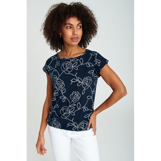 T-shirt damski we wzory ze sklepu 5.10.15 w kategorii Bluzki damskie - zdjęcie 169720671