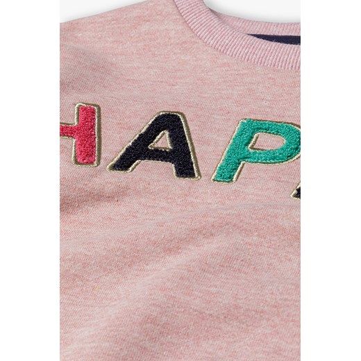Różowa bluza z dzianiny dla niemowlaka- Happy Minoti 80/86 promocja 5.10.15