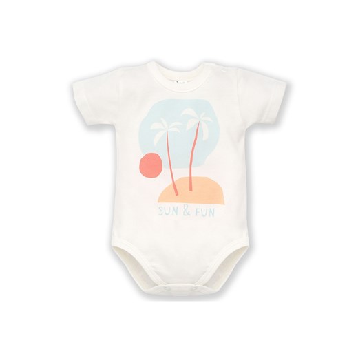 Body z krótkim rękawem- Sun & Fun ze sklepu 5.10.15 w kategorii Body niemowlęce - zdjęcie 169721104