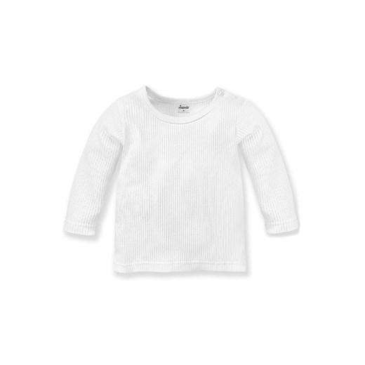 Bawełniany podkoszulek z długim rękawem Lovely Day white prążkowany ze sklepu 5.10.15 w kategorii T-shirty chłopięce - zdjęcie 169721212