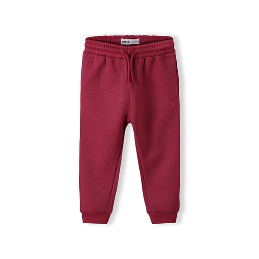 Bordowe spodnie dresowe dla dziecka ze sklepu 5.10.15 w kategorii Spodnie chłopięce - zdjęcie 169721312