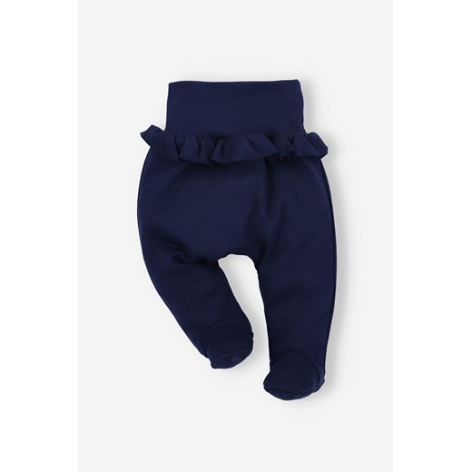 Półśpiochy niemowlęce z bawełny organicznej dla dziewczynki ze sklepu 5.10.15 w kategorii Spodnie i półśpiochy - zdjęcie 169721374