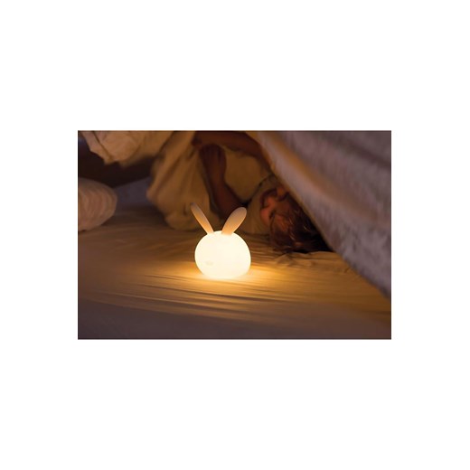 NATTOU Bezpieczna silikonowa lampka nocna z czujnikiem płaczu, Lapidou króliczek Nattou one size promocyjna cena 5.10.15