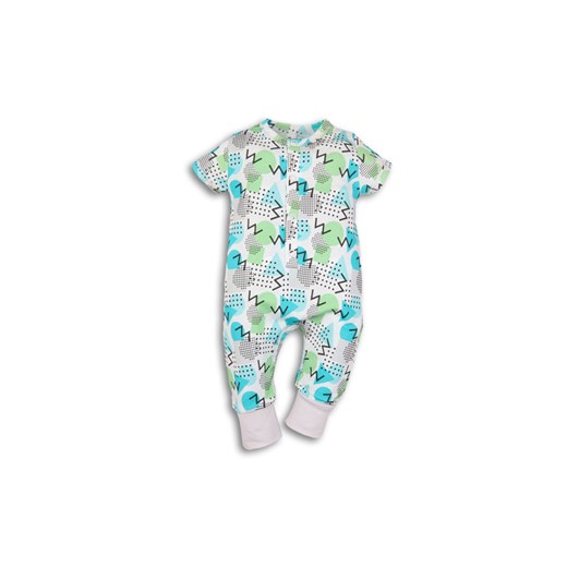 Bawełniany pajac niemowlęcy z krótkim rękawem ze sklepu 5.10.15 w kategorii Pajacyki - zdjęcie 169721964