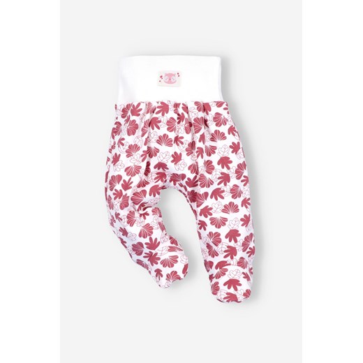 Półśpiochy niemowlęce z bawełny organicznej dla dziewczynki ze sklepu 5.10.15 w kategorii Spodnie i półśpiochy - zdjęcie 169722022