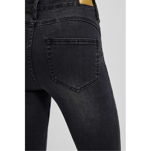 Szare spodnie damskie jeansowe rurki z przetarciami XL okazja 5.10.15