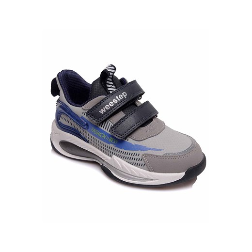 Sportowe szare buty dla chłopca na rzep Weestep ze sklepu 5.10.15 w kategorii Buty sportowe dziecięce - zdjęcie 169722630