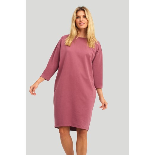 Dzianinowa sukienka damska - różowa Greenpoint XL/XXL okazja 5.10.15