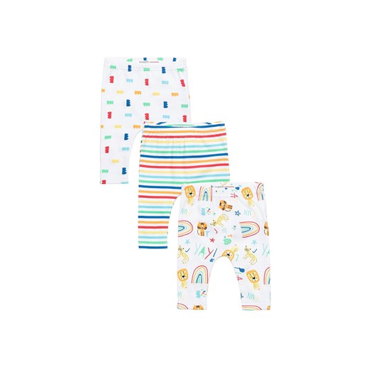 Spodnie niemowlęce bawełniane 3-pak ze sklepu 5.10.15 w kategorii Legginsy niemowlęce - zdjęcie 169723053