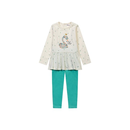Zestaw dziewczęcy - bluzka z długim rękawem z motywem łabędzia i spodnie ze sklepu 5.10.15 w kategorii Komplety dziewczęce - zdjęcie 169723070