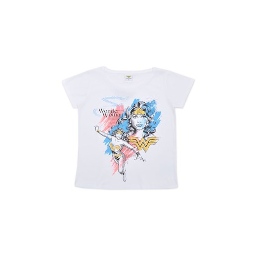 T-shirt damski Wonder Woman - biały ze sklepu 5.10.15 w kategorii Bluzki damskie - zdjęcie 169723204