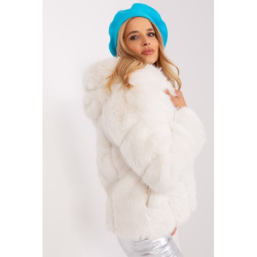 Turkusowy beret zimowy damski z kaszmirem ze sklepu 5.10.15 w kategorii Berety damskie - zdjęcie 169723254