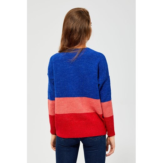 Kolorowy sweter damski w pasy L 5.10.15