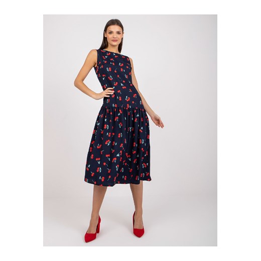 Elegancka sukienka dla kobiet w wiśnie ze sklepu 5.10.15 w kategorii Sukienki - zdjęcie 169723634