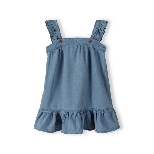 Sukienka chambray dla niemowlaka na ramiączka ze sklepu 5.10.15 w kategorii Sukienki niemowlęce - zdjęcie 169724170