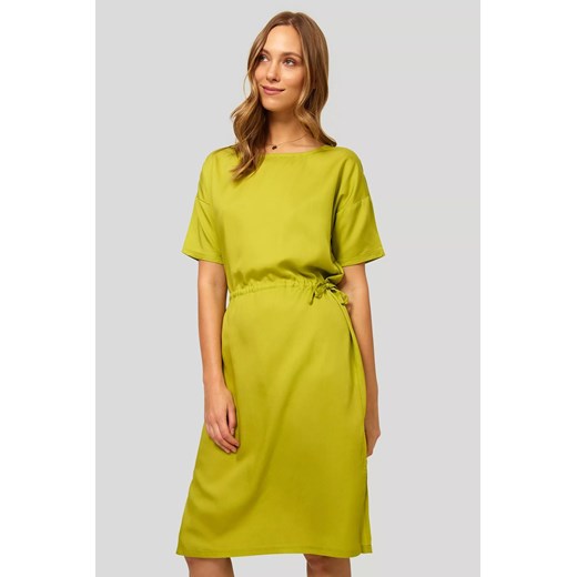 Sukienka z krótkim rękawem - żółta ze sklepu 5.10.15 w kategorii Sukienki - zdjęcie 169724324