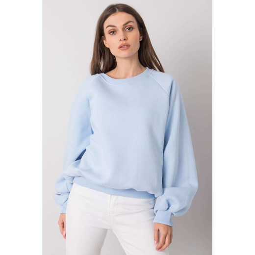 Jasnoniebieska bluza bez kaptura Tashi RUE PARIS ze sklepu 5.10.15 w kategorii Bluzy damskie - zdjęcie 169724351