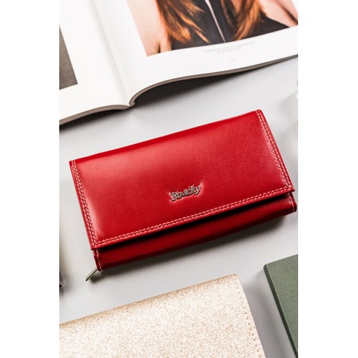 Duży, skórzany portfel damski z systemem ze sklepu 5.10.15 w kategorii Portfele damskie - zdjęcie 169725124