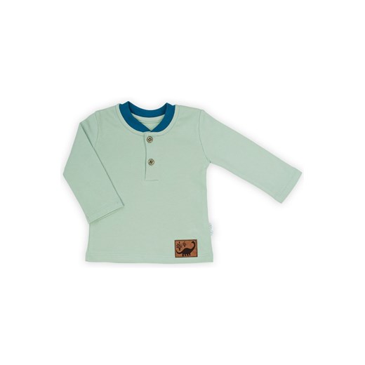 Bawełniana bluzka z długim rękawem chłopięca- oliwkowa ze sklepu 5.10.15 w kategorii T-shirty chłopięce - zdjęcie 169725434