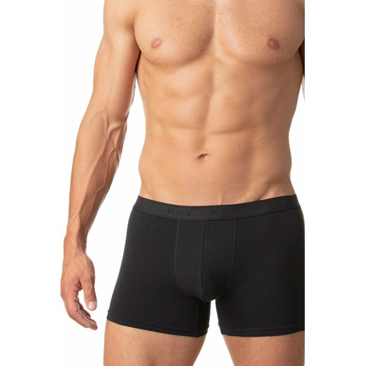 Dopasowane męskie szorty z dodatkową wstawką  w kroku - czarne Key XL 5.10.15 promocyjna cena